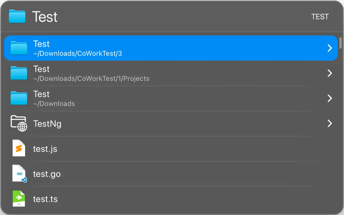 LaunchBar screenshot